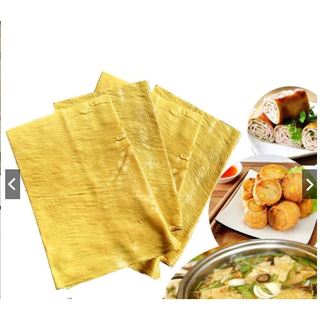 Tàu hũ ky lá khô hút chân không, váng đậu lá khô, thả lẩu hàng công ty, gói 500g