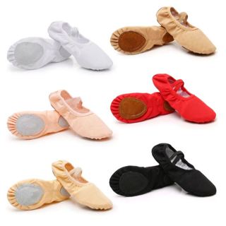 ✅[Giày Đẹp] Giày Múa BaLet Trẻ Em Người Lớn Màu Trằng Màu Hồng Hàng Đẹp, Chất Lượng Cao, Mềm Mại, Mũi Bọc Da. Giày Balê