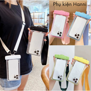 Túi bọc điện thoại chống nước kèm dây đeo dùng khi đi mưa đi bơi du lịch tiện lợi họa tiết đáng yêu