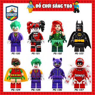 Xếp hình Minifigure DC Comics Nhân vật Người Dơi và Kẻ phản diện - Đồ Chơi Lắp Ghép Sáng Tạo - POGO PG8032