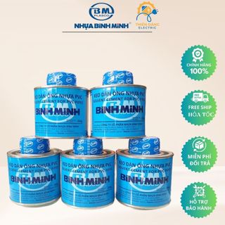  Keo dán ống nhựa PVC Bình Minh dạng lon 200gr 500gr,1kg BM 