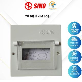 Tủ điện kim loại gắn tường âm/nổi SINO - Chứa 2,4,6,9 đường [ Chính hãng ]