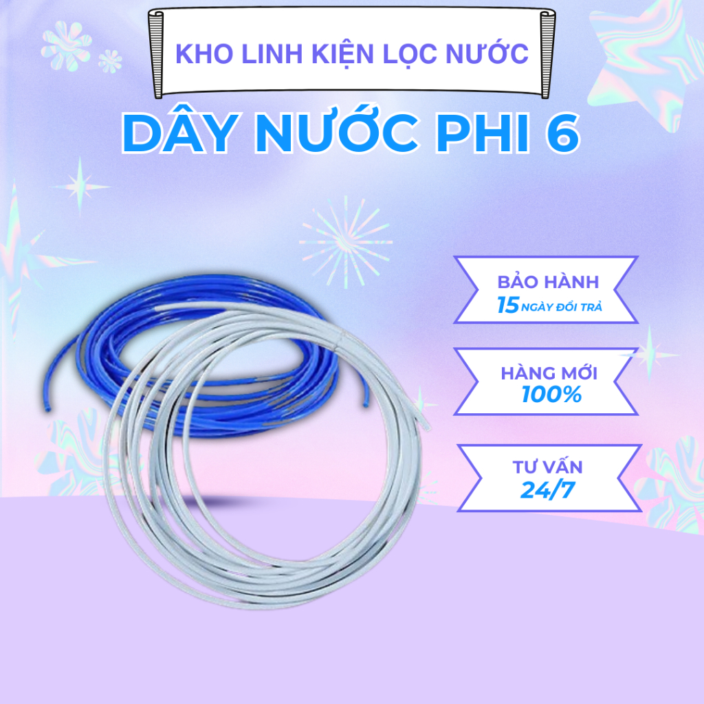 Dây Dẫn Máy Lọc Nước RO Phi 6 (bán theo mét)