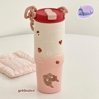   Authentic  STARBUCKS CHINA BÌNH GIỮ NHIỆT MADE FOR EACH OTTER OMBRE PINK 800ML 