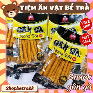 (Combo 10 gói) Snack gân gà cay nóng sốt, đồ ăn vặt ngon 3ae