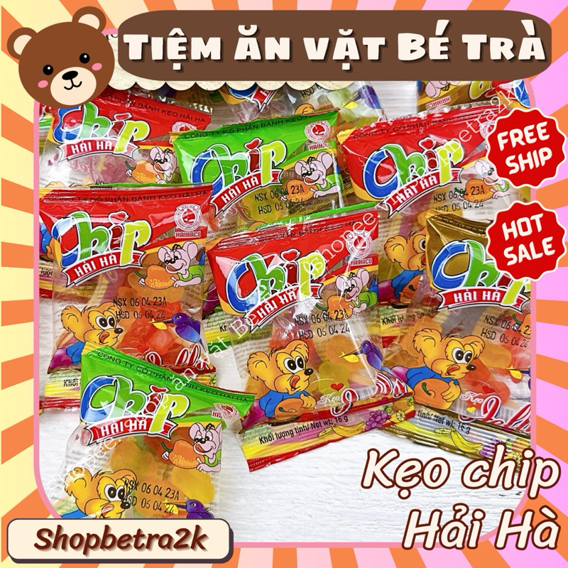 Kẹo dẻo chip jelly Hải Hà, kẹo chip chip (gói 16gr)