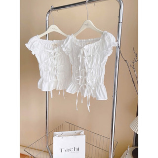 miitee top - croptop nơ lưng cột nơ ( ảnh thật sàn)