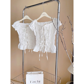 miitee top - croptop nơ lưng cột nơ ( ảnh thật sàn)