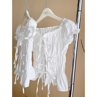 miitee top - croptop nơ lưng cột nơ ( ảnh thật sàn)