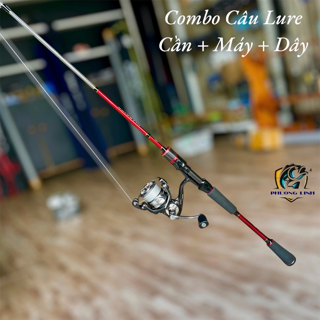 [combo Lure đứng] Cần Câu Warrior + Máy Deukio DA size 3000 + Dây Pe Toro Forcer X8 dài 100 mét