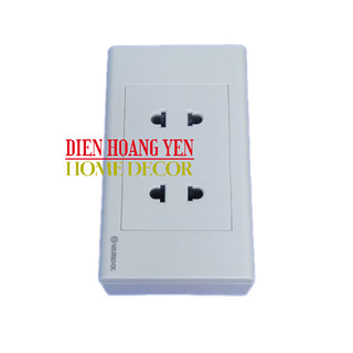 Ổ CÁM ĐÔI 2 CHẤU SINO + ĐẾ NỔI