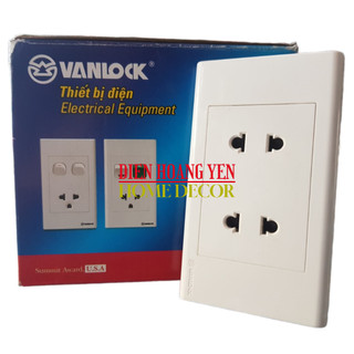 Ổ CÁM ĐÔI 2 CHẤU SINO + ĐẾ NỔI