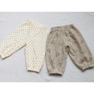 quần bom vải Xô muslin cho bé