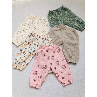 quần bom vải Xô muslin cho bé