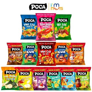 Lốc 10 gói bánh snack bim bim Poca. 1 lốc 1 vị