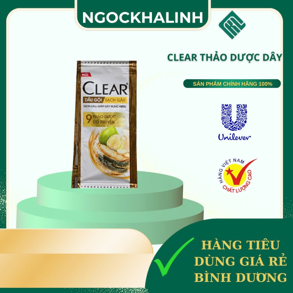 Dầu gội Clear - Clear Men 1 dây 10 gói