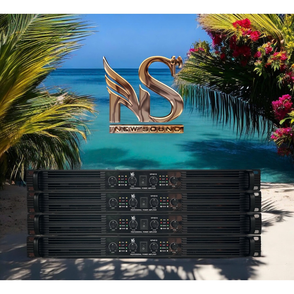 Đẩy 4 kênh nguồn xung NewSound KP-4610 class D hàng nhập khẩu chính hãng bảo hành 12 tháng