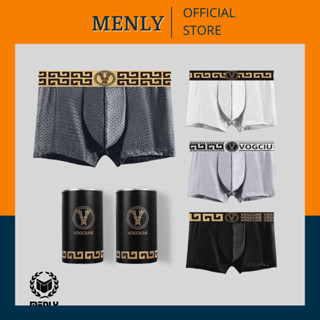  SHIP HỎA TỐC Combo 4 Quần sịp nam boxer thông hơi thun lạnh VOGCIU hàng full hộp làm quà tặng 