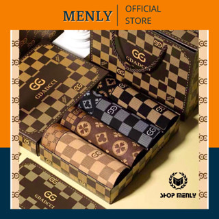 [SHIP HỎA TỐC]COMBO 4 Quần sịp đùi nam Guc_ci thun mát cao cấp FULL hộp đựng tặng quà bạn nam