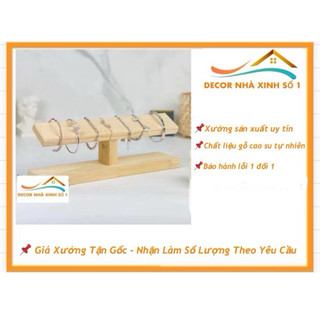 Kệ gỗ treo đồ trang sức cao cấp bằng gỗ cao su tự nhiên. Decornhaxinhso1 sản xuất trực tiếp giá xưởng[Lỗi 1 đổi 1]