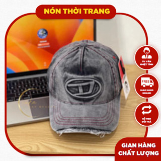 #Có kiểm hàng Nón kết vải jean Diesel logo dập nổi loang màu phong cách bụi bặm màu sắc dễ phối đồ xukacapbeauty