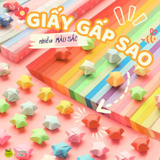   HỎA TỐC  Giấy Gấp Sao 540 Tờ 1000 Tờ Dài 24cm. Nhiều Màu Nhiều Sự Lựa chọn. Giấy xếp ngôi sao Origami nhiều màu sắc 