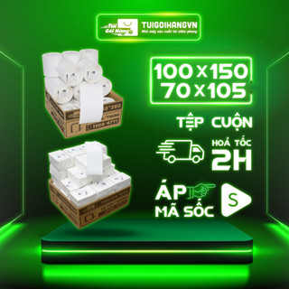 Giấy In Nhiệt A6, A7 Kích Thước 70x105, 100x150mm GIÁ RẺ NHẤT SÀN - In Đơn Shopee, TMĐT