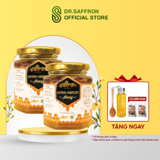 2 Hũ Mật Ong Saffron Đông Trùng Hạ Thảo Thương hiệu Saffron Việt Nam loại 180ml