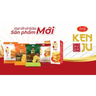 Bánh Kenju quy hành kem dẻo túi hộp 186g 279g , Bánh Kenju Rau củ quả 192g 288g . Bánh Kenju Chà Bông 192g . Bánh Kenju