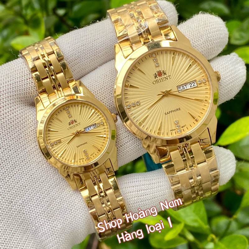Đồng Hồ cặp đôi thời trang Nam Nữ OR . Mặt số trải tia rất sáng . Máy Quartz Nhật . Chống nước 3ATM
