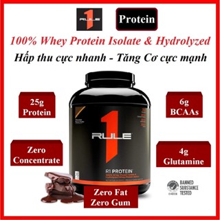 Rule 1 Protein 5Lbs – Bổ sung Protein 100% Whey Isolate & Hydrolyzed, hấp thu cực nhanh, tăng Cơ cực mạnh