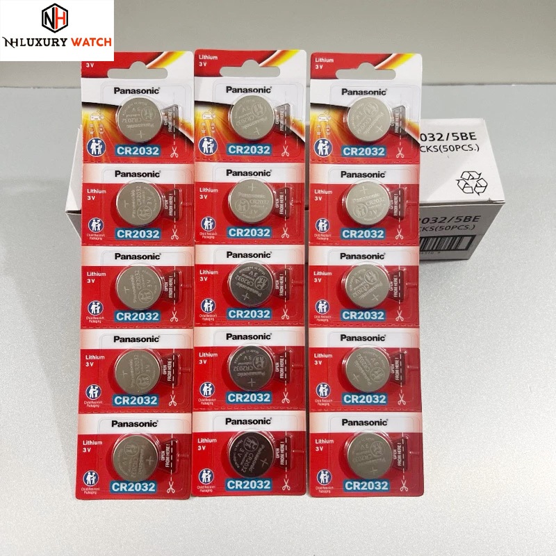 ( Vỉ 5 Viên ) Pin panasonic CR2032 CR2025 CR2016 3V chính hãng, Pin cmos, pin chìa khóa xe máy