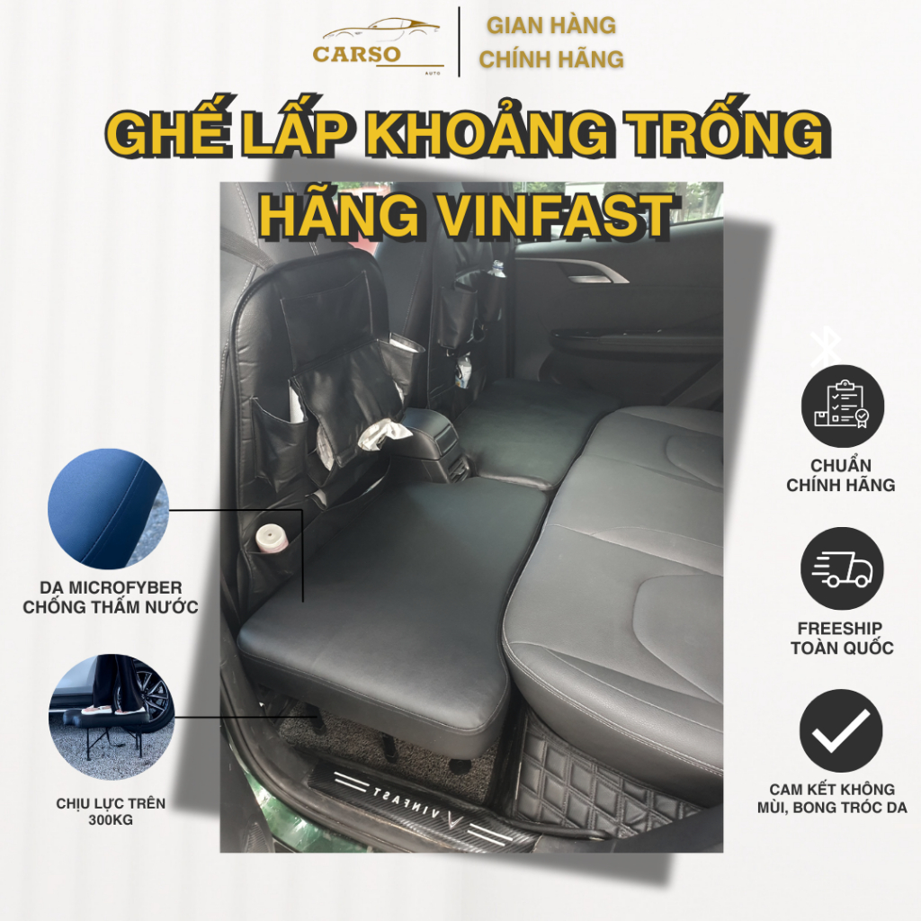 Đệm ghế sau lấp khoảng trống xe ô tô VINFAST