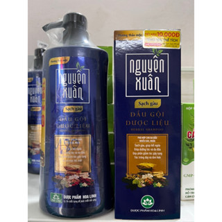 Dầu gội dược liệu Nguyên Xuân loại dùng cho da đầu nhiều gầu, ngứa. Sản phẩm chính hang  dược phẩm Hoa Linh