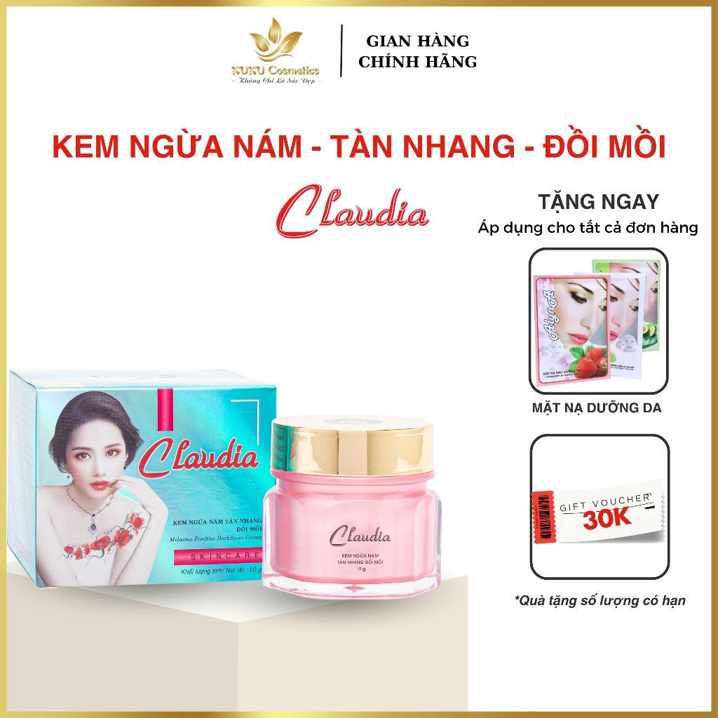 Kem Ngừa nám, Tàn nhang, Đồi mồi Claudia