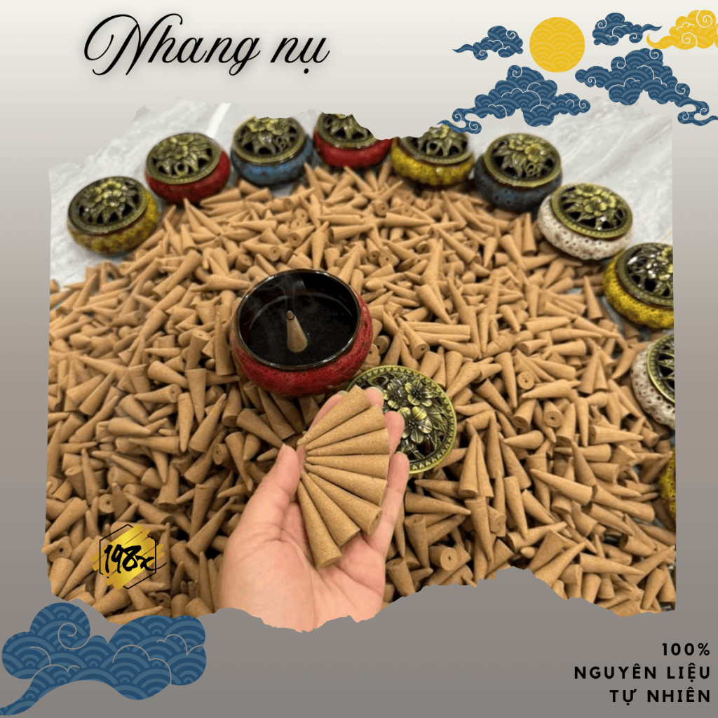 Nhang nụ trầm hương, nhang nụ đinh trơn, nụ trầm hương 100% nguyên liệu tự nhiên, hương thơm dịu nhẹ