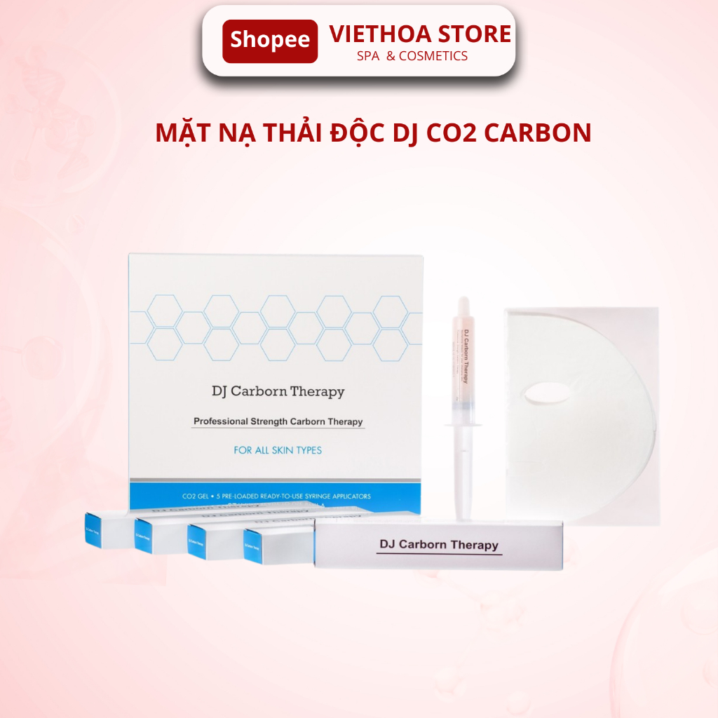 Mặt Nạ Thải Độc CO2 | Thải Độc DJ CARBON THERAPY Hộp 5 Tuýp