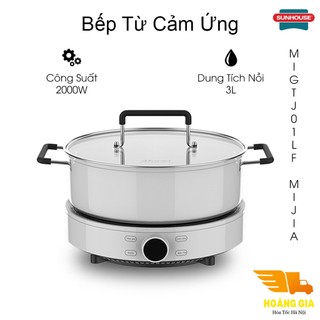  Bếp Từ SUNHOUSE MAMA SHD6882 | Bếp Từ Đơn Sunhouse Tặng Kèm Nồi Lẩu Công Suất Lớn 