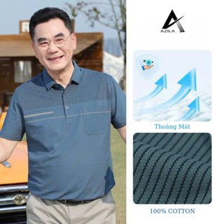 Áo Thun Nam Trung Niên Cộc Tay Chất Thun Lạnh  Tặng Bố Co Giãn Thoải Mái Thấm Hút Mồ Hôi Tốt, PL01