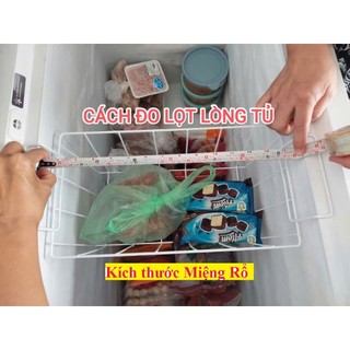Rổ tủ đông N42.8*R20*C17cm (2 rổ), miệng rổ 41cm.