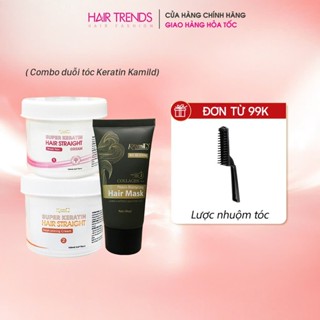  Combo ép tóc KAMI duỗi tóc siêu dưỡng keratin phục hồi tóc tại nhà không cần định hình  Size nhỏ  