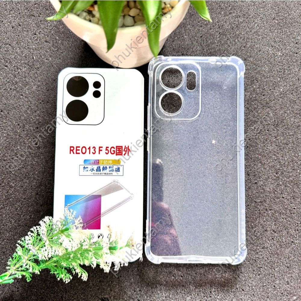Ốp Lưng Oppo Reno 13F 4G / Reno 13F 5G Dẻo Trong Suốt Chống Sốc Có Gù Bảo Vệ 4 Gốc