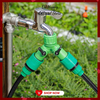 Đầu chia vòi nước, van chữ Y chia 2 đường có van khoá