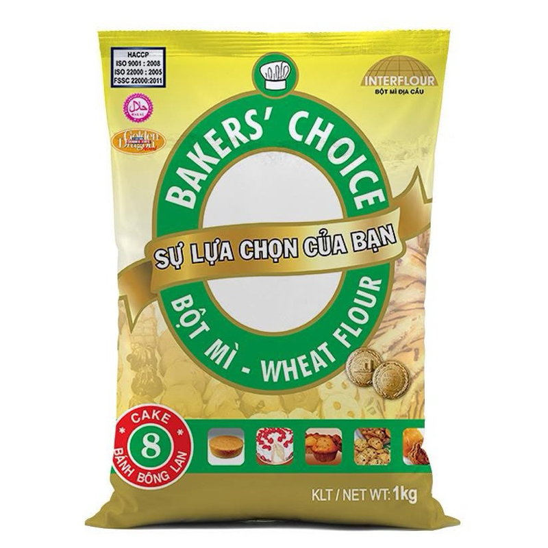 Bột mỳ Baker choice số 8- bột mì cao cấp dùng làm bánh bông lan