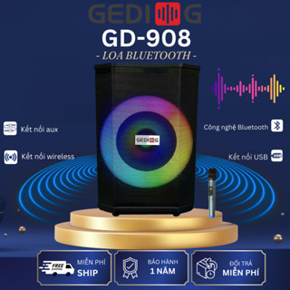 LOA KÉO BEST SOUND K82-xám và GD-908 Công suất 100W, Loa Karaoke Geid-G Bass 25cm Bảo Hành 12 Tháng