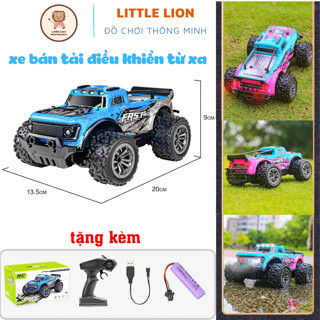 Xe Ô Tô Địa Hình, Đồ Chơi Xe Oto Bán Tải Điều Khiển Từ Xa Tốc Độ Cao Độ Full Đèn Led, Vượt Mọi Địa Hình Tỉ Lệ 1:20