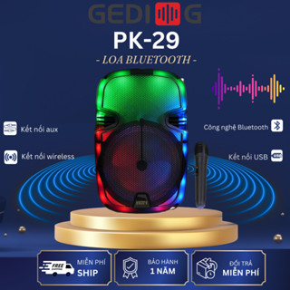 Loa Karaoke GEDI-G Kết Nối Bluetooth PK-29, Công suất 60W Âm Thanh Vòm Cực Chất, Bảo Hành 12 Tháng