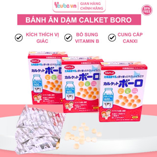 Bánh Ăn Dặm Bi Men Sữa Calket Boro YEUBEVN Nhật Bản Hộp 80G