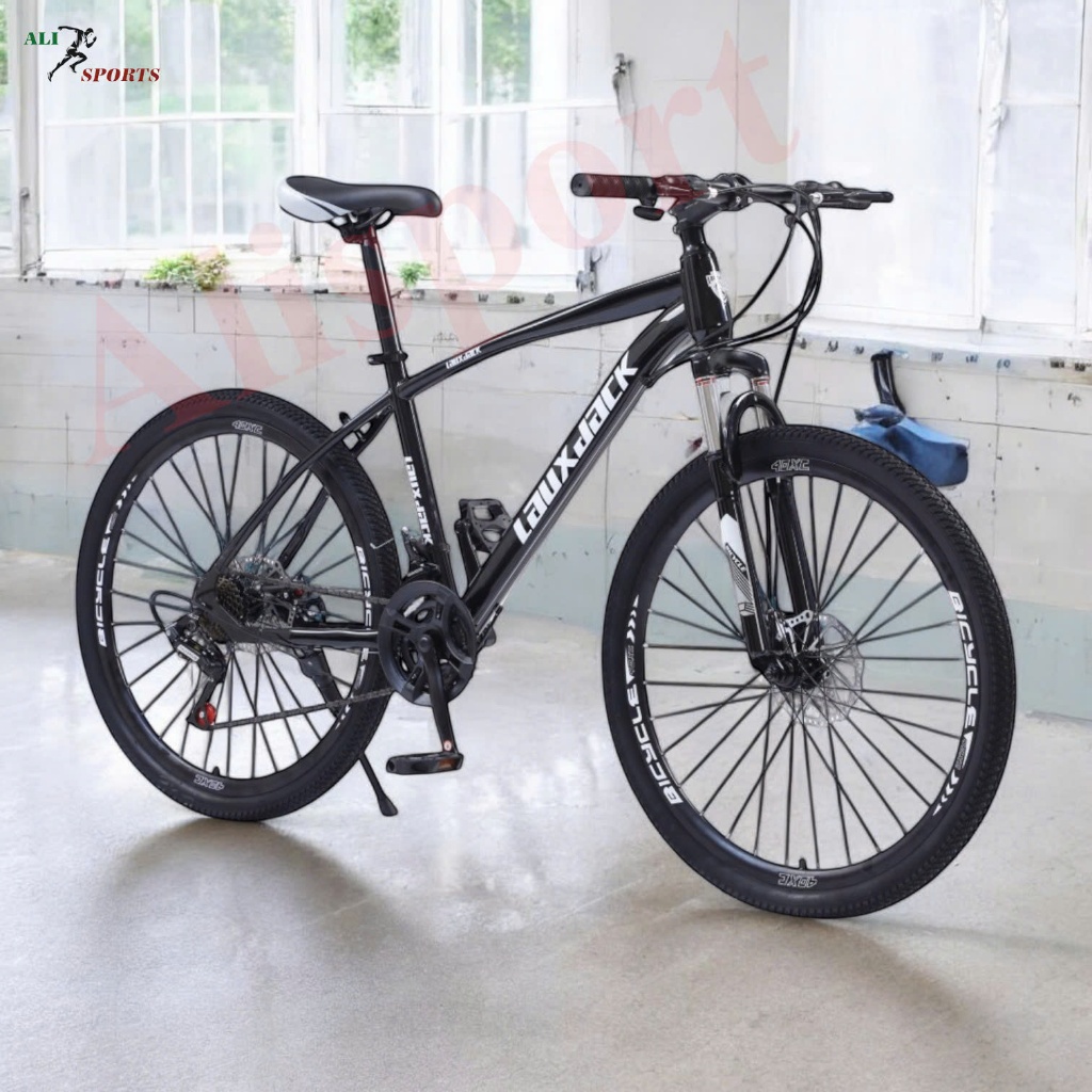 xe đạp Laux Jack, xe đạp thể thao, xe đạp địa hình leo núi danh cho nam nữ có giảm sốc, bánh 26inch,