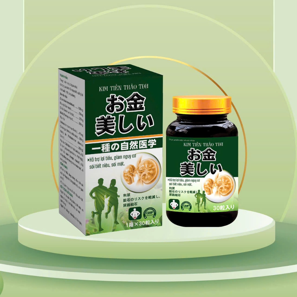 Viên uống Kim Tiền Thảo TDH hỗ trợ lợi tiểu, giảm ngừa sỏi tiết niệu, sỏi mật - Chai 30 viên